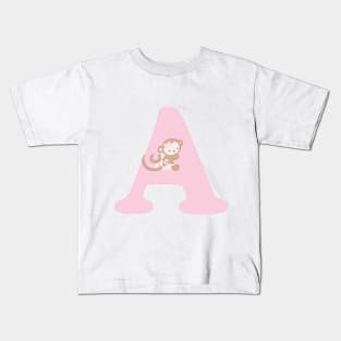 A - pink - ape Kids T-Shirt